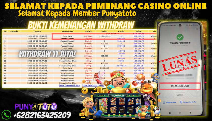 Bukti JP Live Casino - 24D Spin